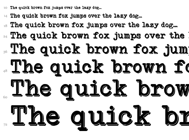 NeoBulletin font waterfall